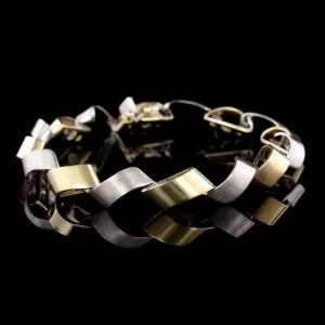 14K Two-tone Gold Estate Bracelet