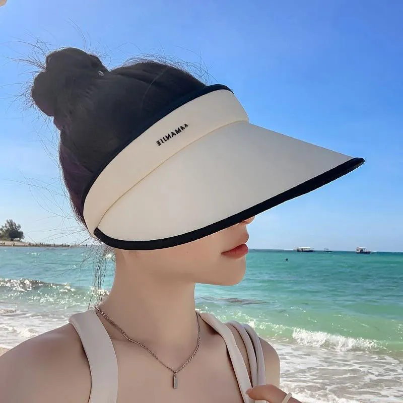 2024 New Sun Protection Hat Large Brim Women's Sun Hat Ice Silk Fashion Sun Hat Versatile Hat Women