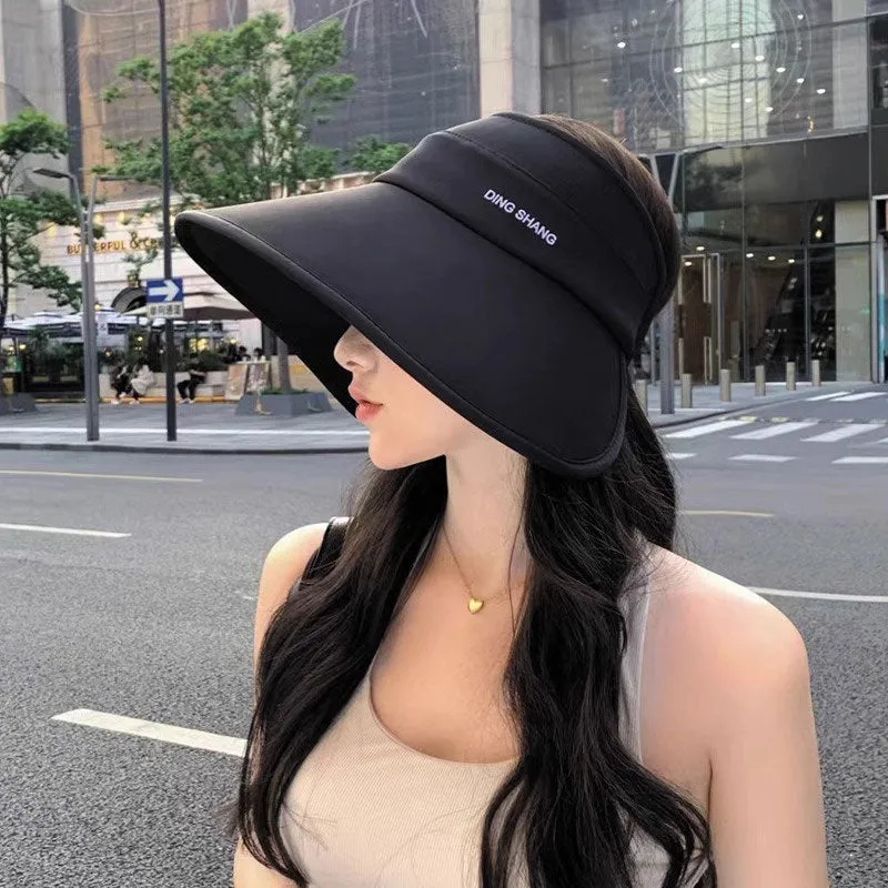 2024 New Sun Protection Hat Large Brim Women's Sun Hat Ice Silk Fashion Sun Hat Versatile Hat Women