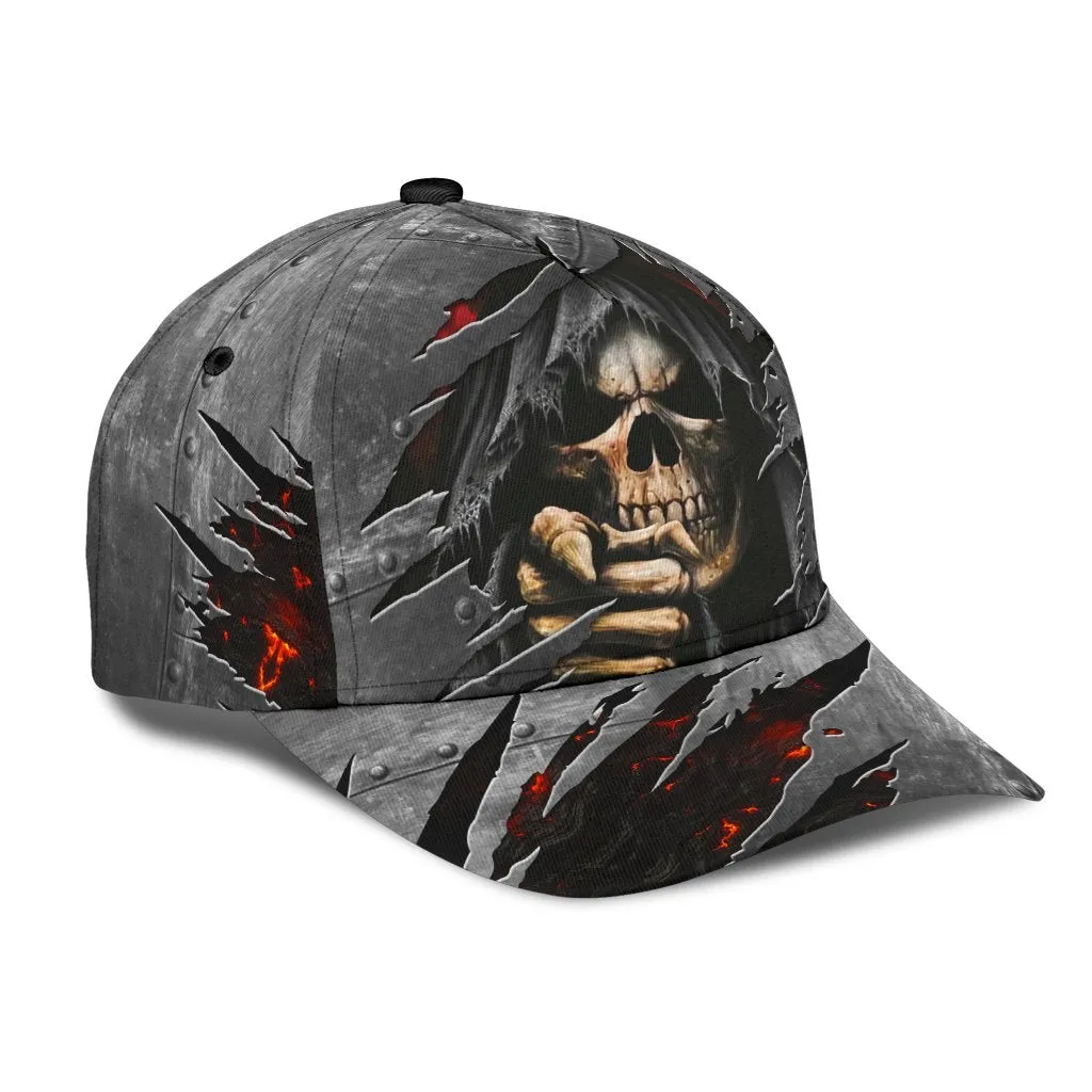 3D All Over Printed Skull Cap Hat For Men And Women, Cool Skull on Cap Hat