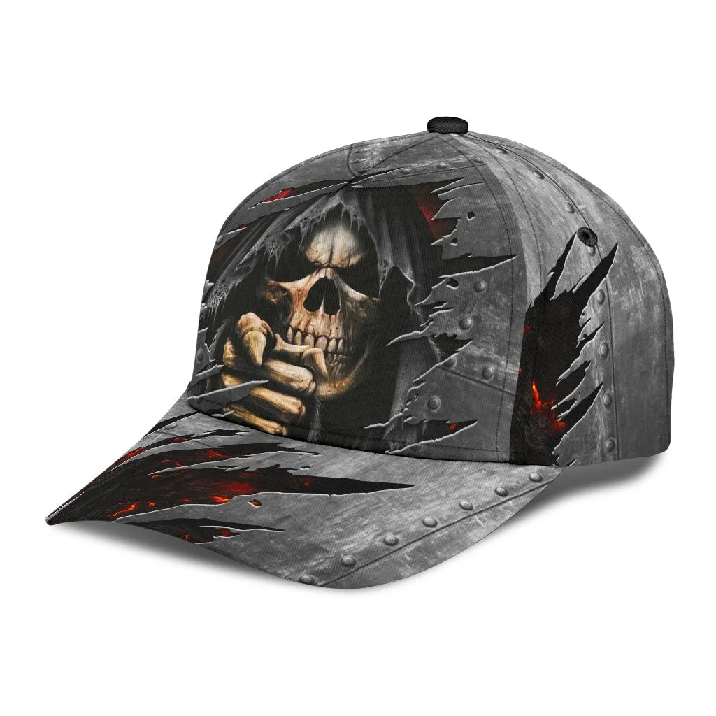 3D All Over Printed Skull Cap Hat For Men And Women, Cool Skull on Cap Hat