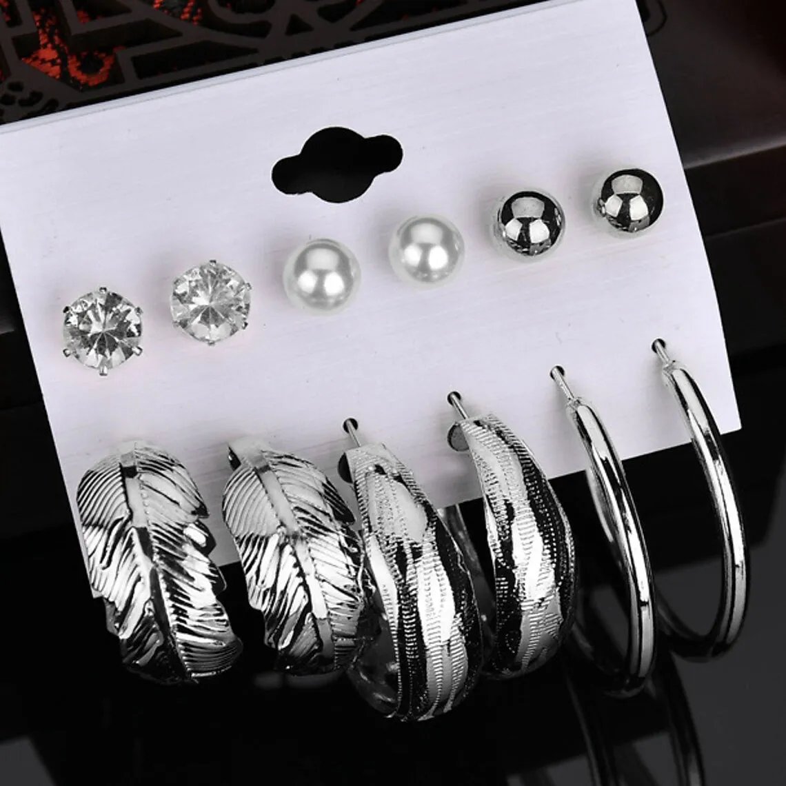 6-Pair: Women's Simple Fashion Modern Trendy Earrings