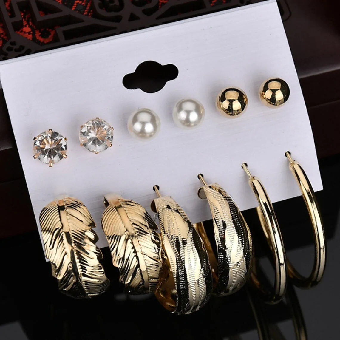 6-Pair: Women's Simple Fashion Modern Trendy Earrings