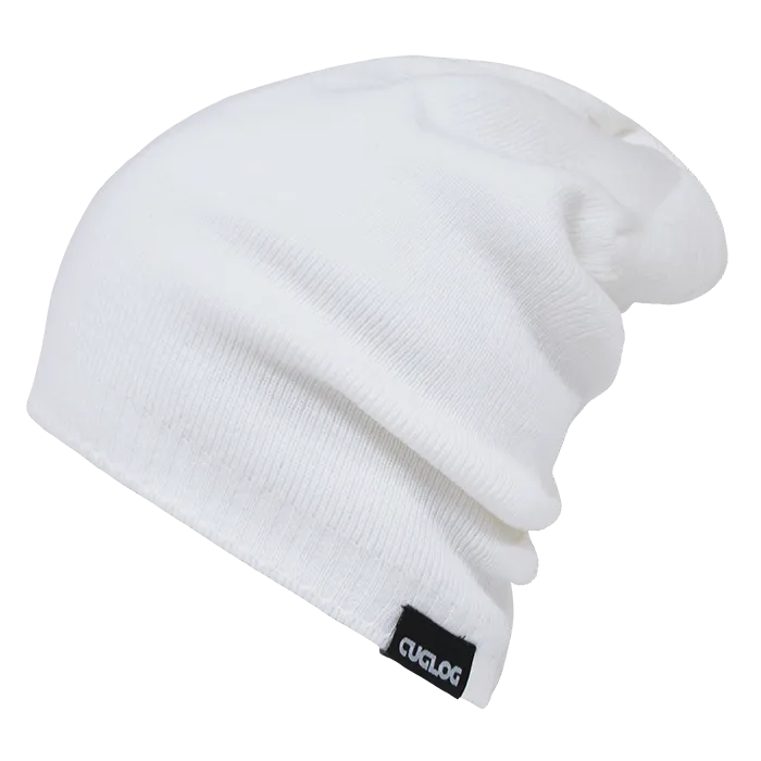 Aconcagua Slouch Beanie, Ribbed Knit Cap - Cuglog K018