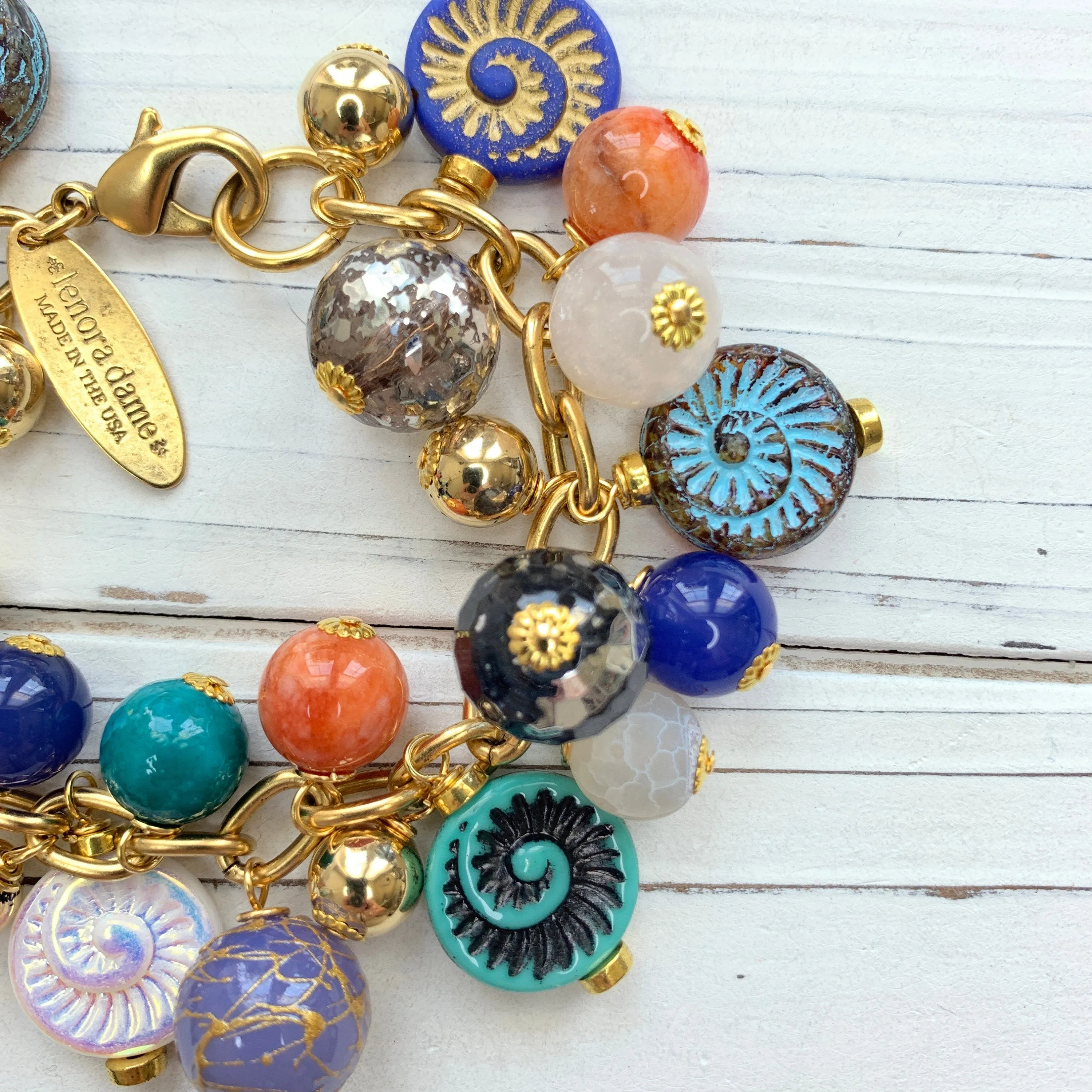 Ammonite Charm Bracelet