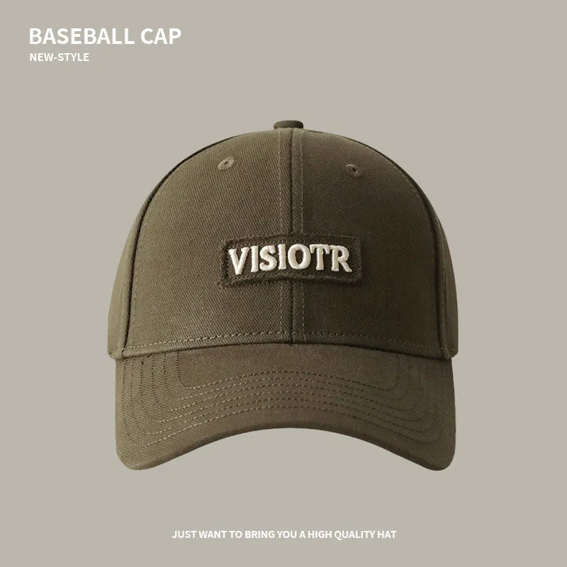 Baseball Cap For Women In Spring And Summer, Deep Top, Wide Brim, Big Head, Peaked Cap For Couples, Versatile, Fashionable, Face-Friendly, Small Sun Protection