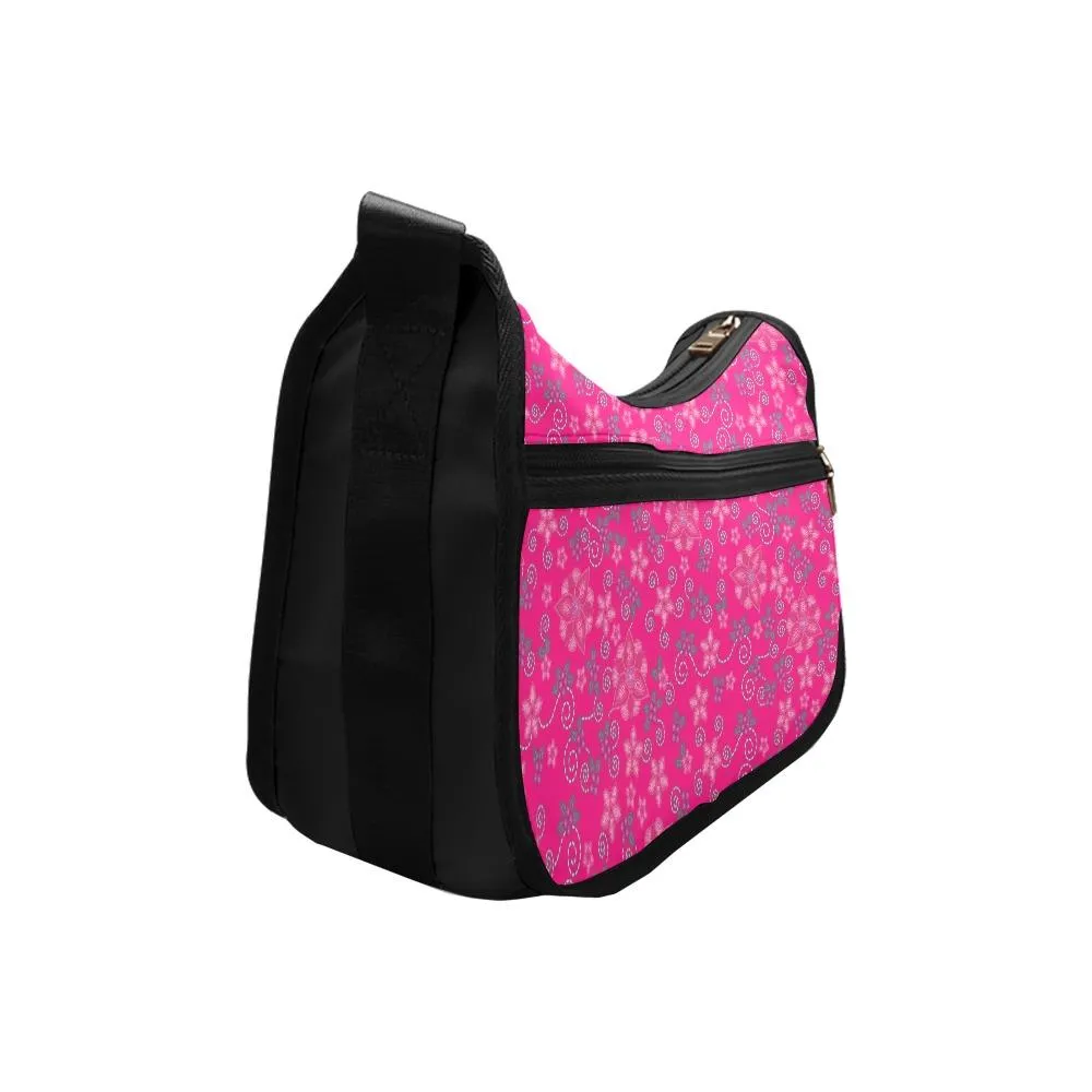 Berry Picking Pink Crossbody Bags