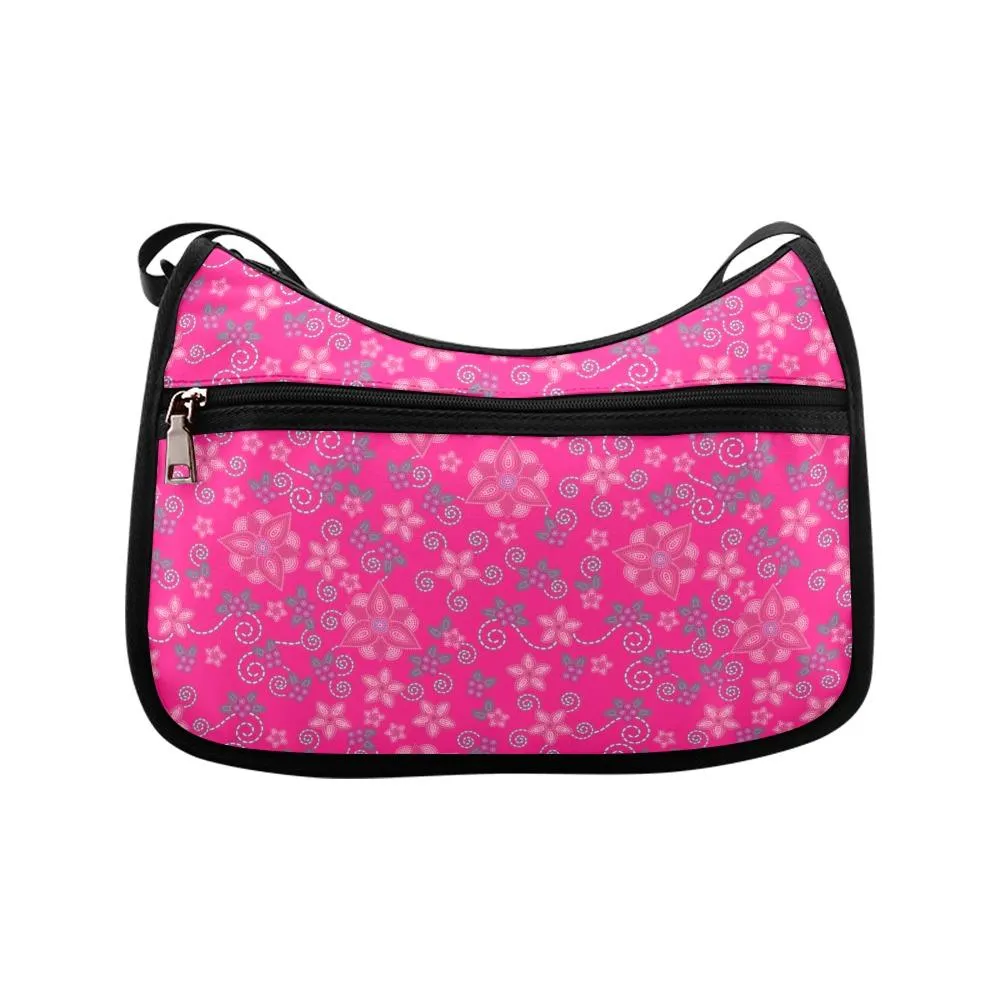 Berry Picking Pink Crossbody Bags