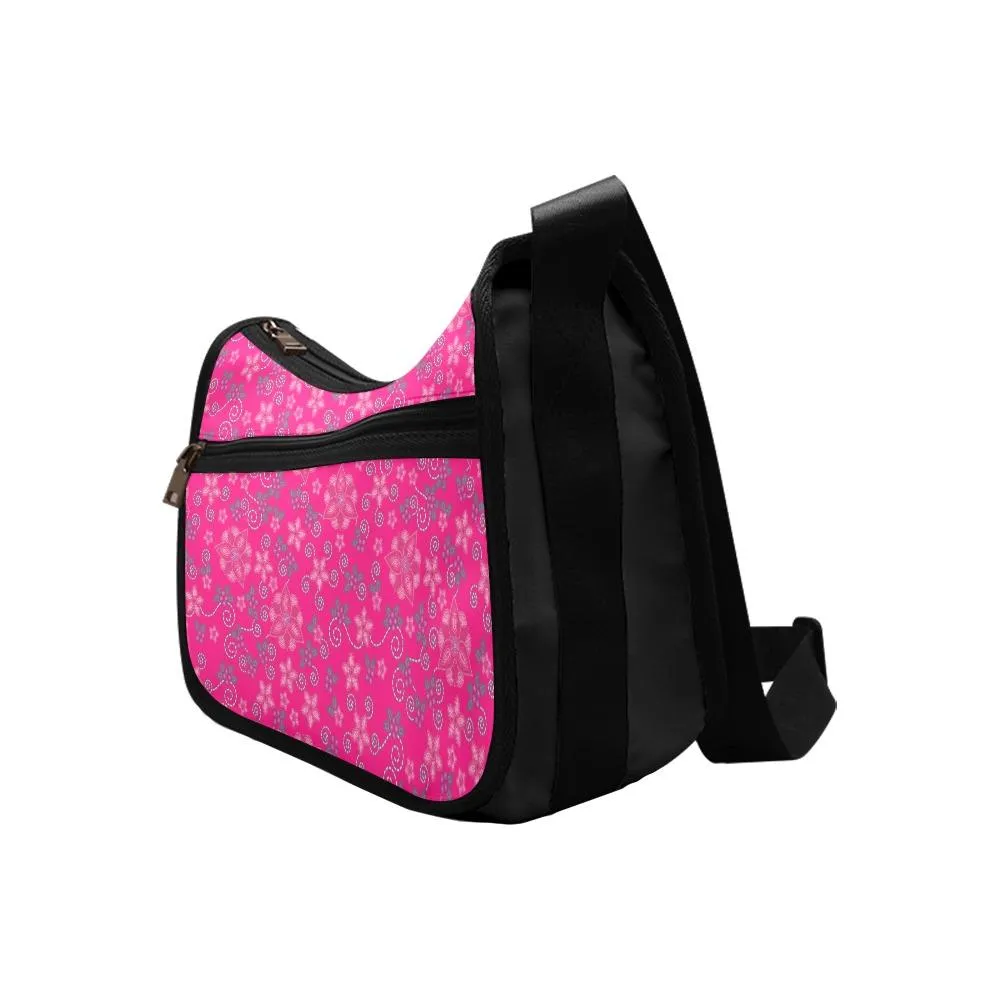 Berry Picking Pink Crossbody Bags