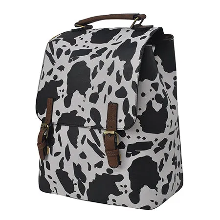 Black Cow Faux Leather NGIL Utility Backpack