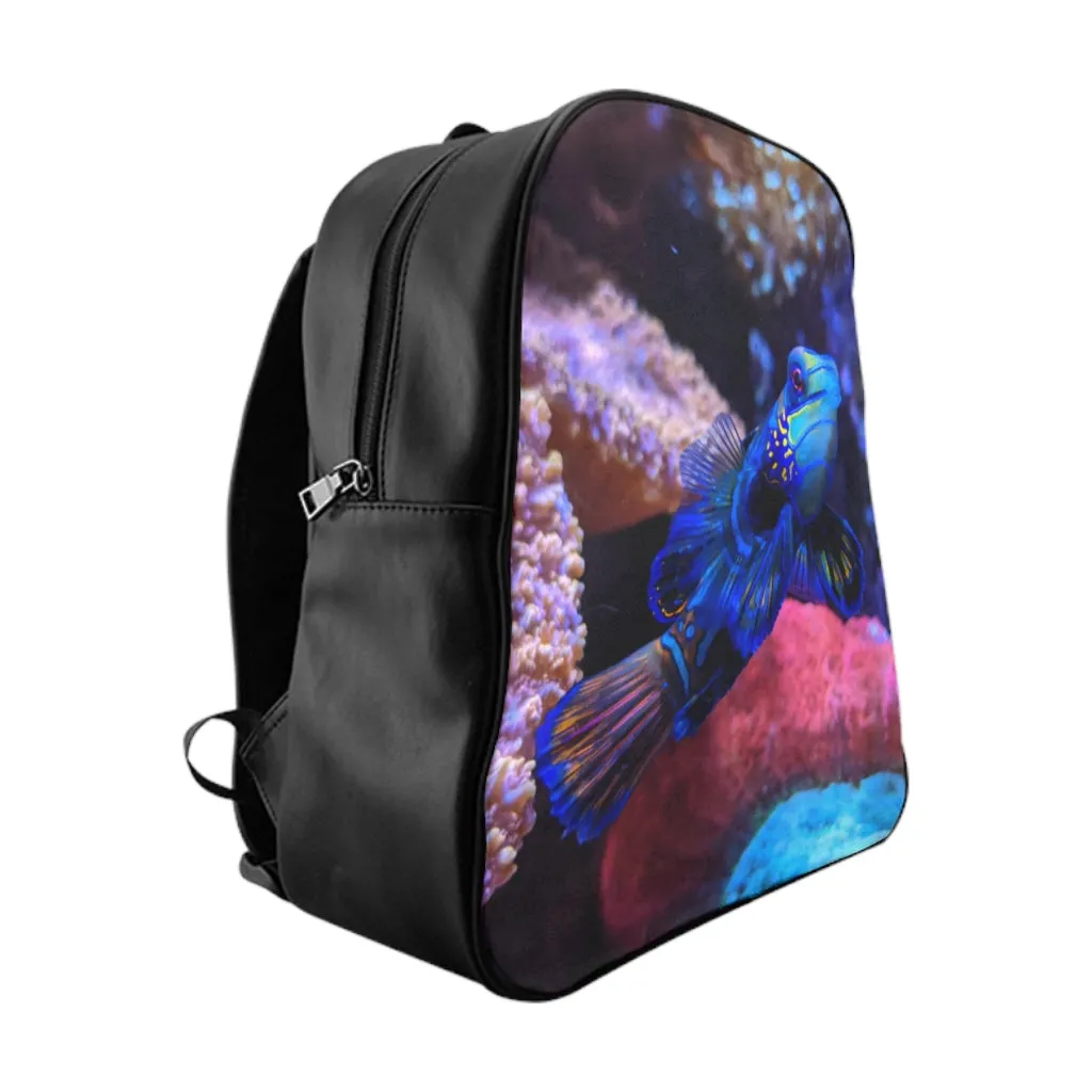 Blue Fish School Backpack