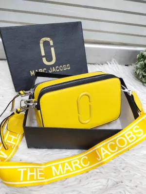 Branded Crossbody Women Bag MARC JACOBS With Box (Yellow)