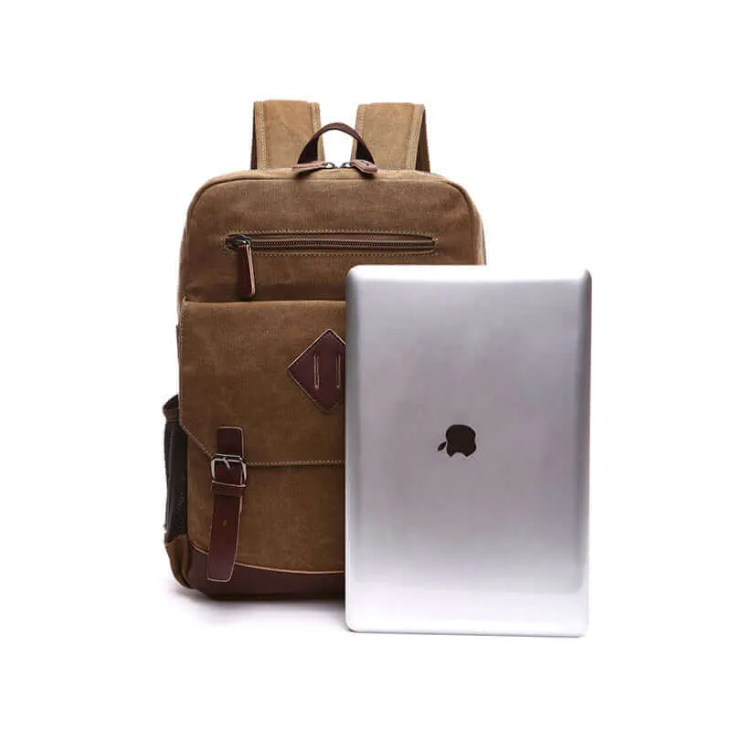 Canvas Backpack | Fits 14 Inch Laptop