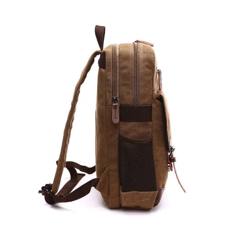 Canvas Backpack | Fits 14 Inch Laptop