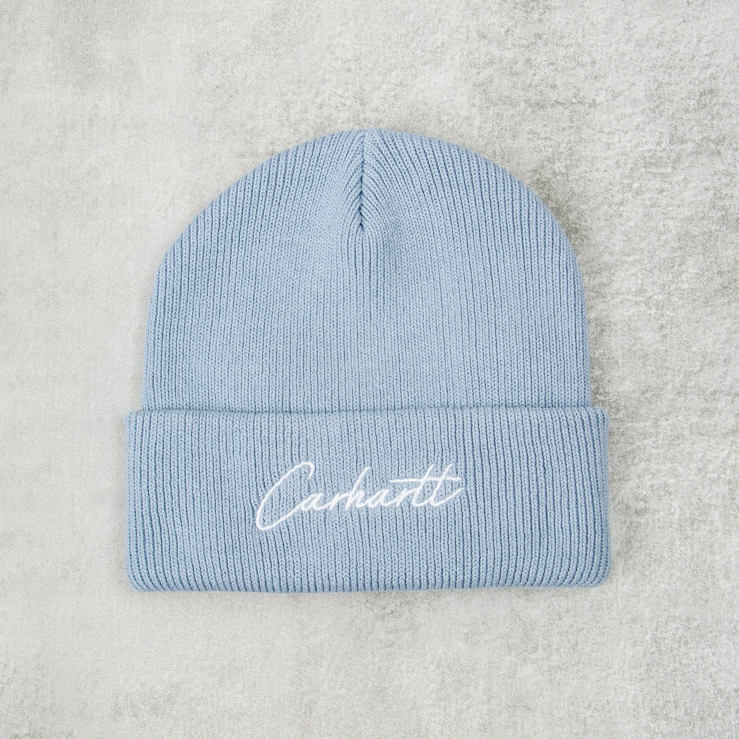 Carhartt WIP Watcher Beanie - Misty Sky / White