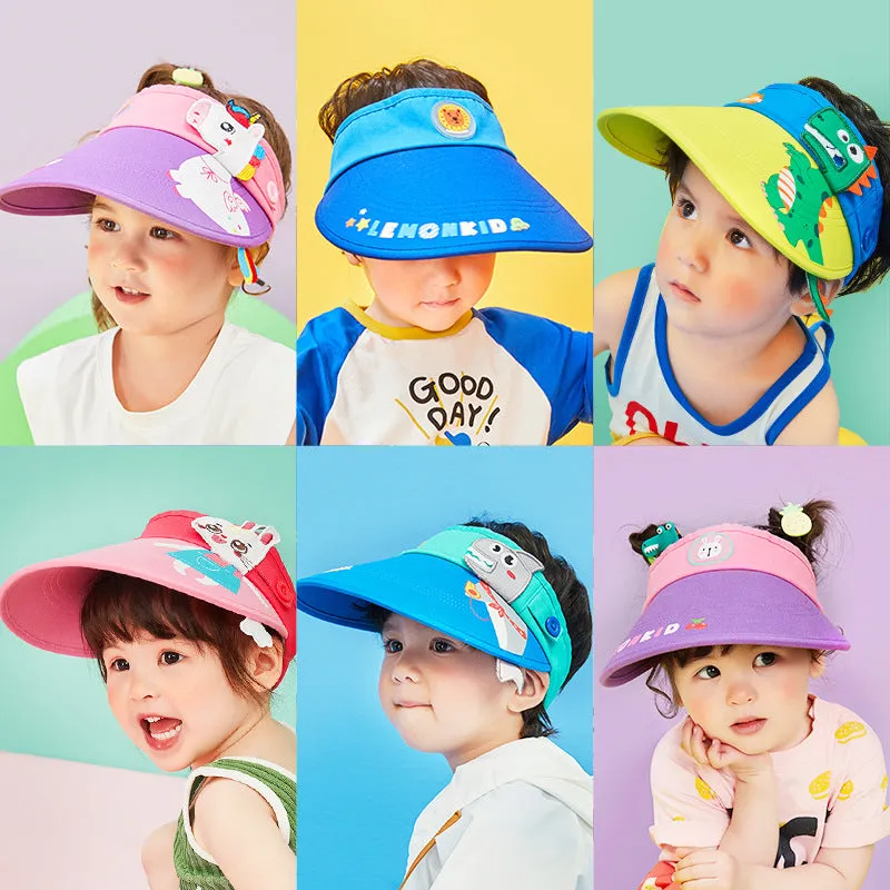 children's hat summer sun protection large brim sun hat for boys and girls sun hat empty top hat