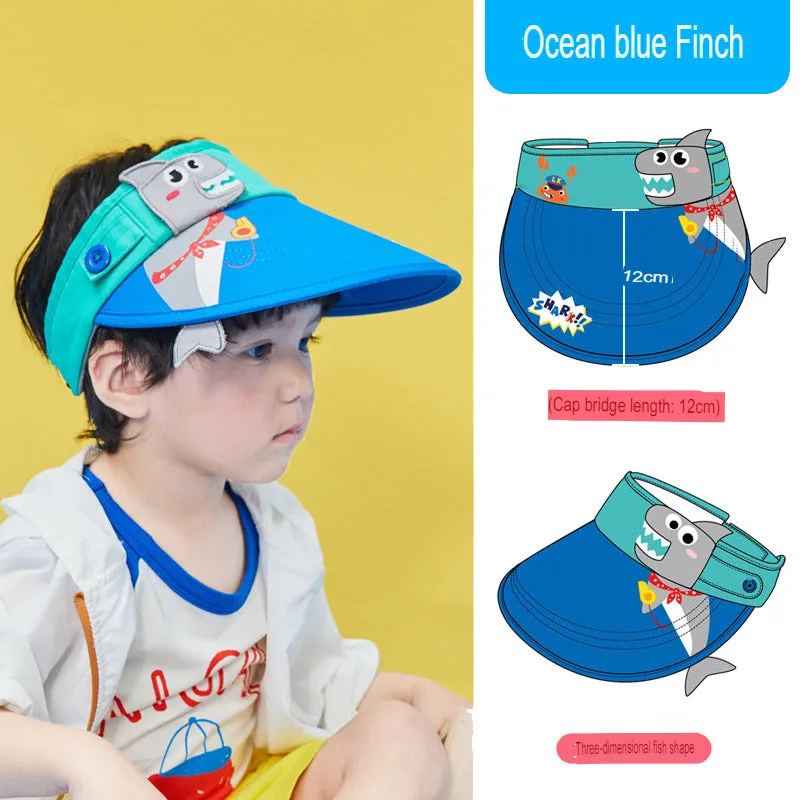 children's hat summer sun protection large brim sun hat for boys and girls sun hat empty top hat