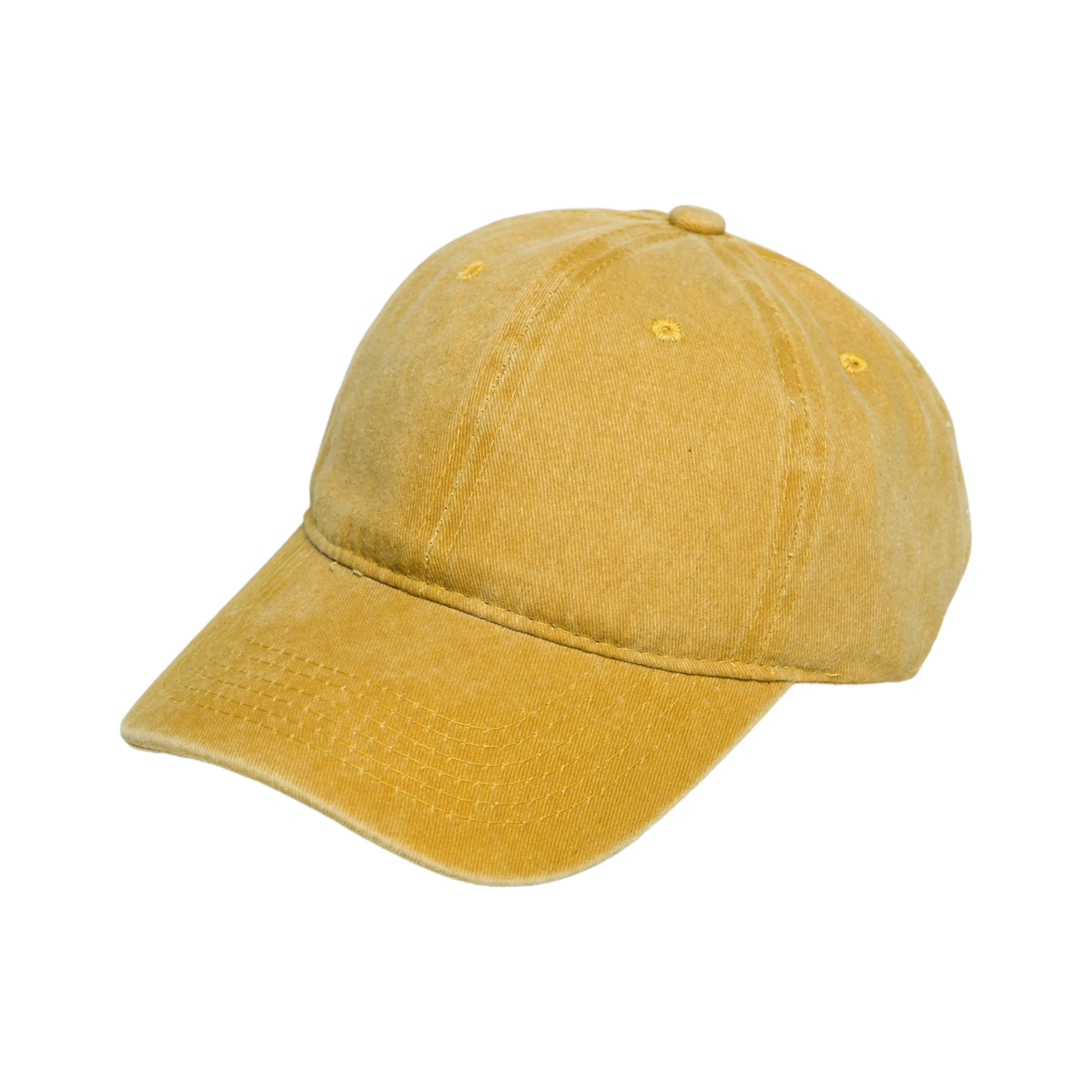 Chokore Blank Washed Baseball Cap (Yellow)