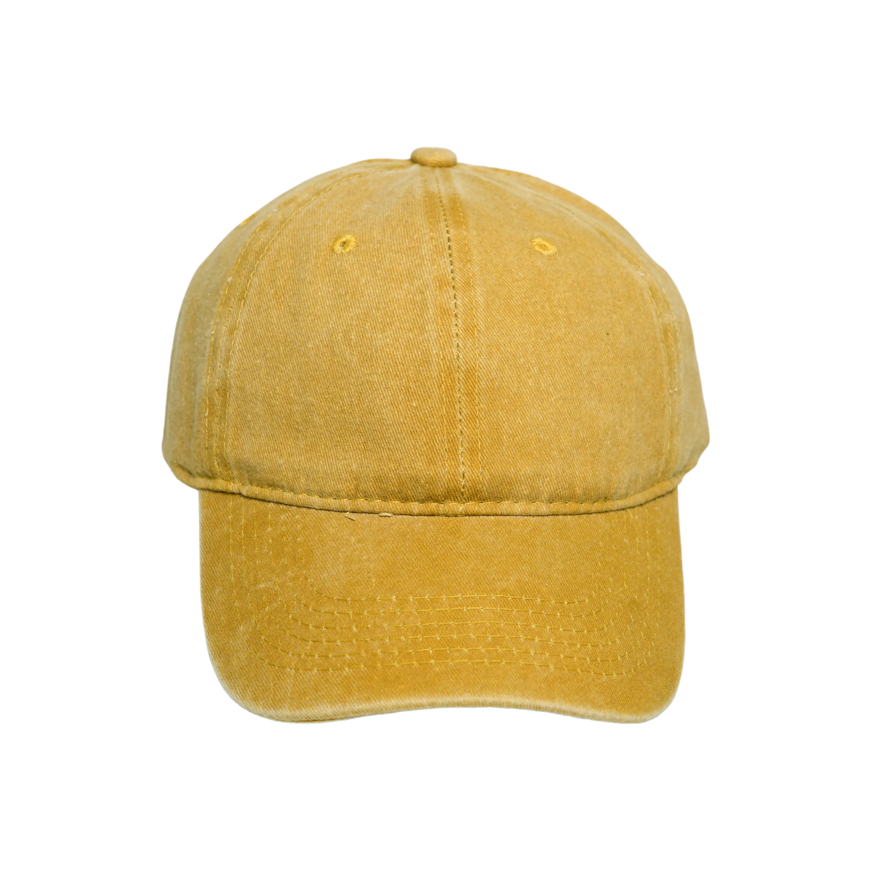 Chokore Blank Washed Baseball Cap (Yellow)