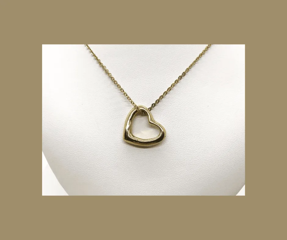 Classic Floating Heart Pendant with Chain