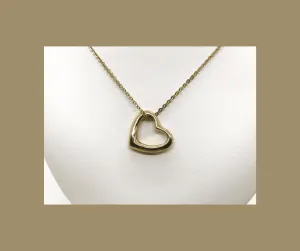 Classic Floating Heart Pendant with Chain