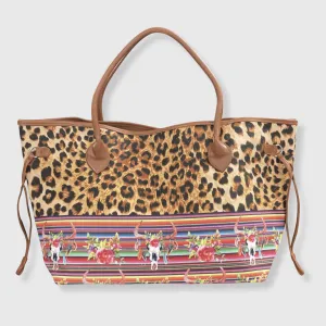 Cow Serape Cheetah Bag