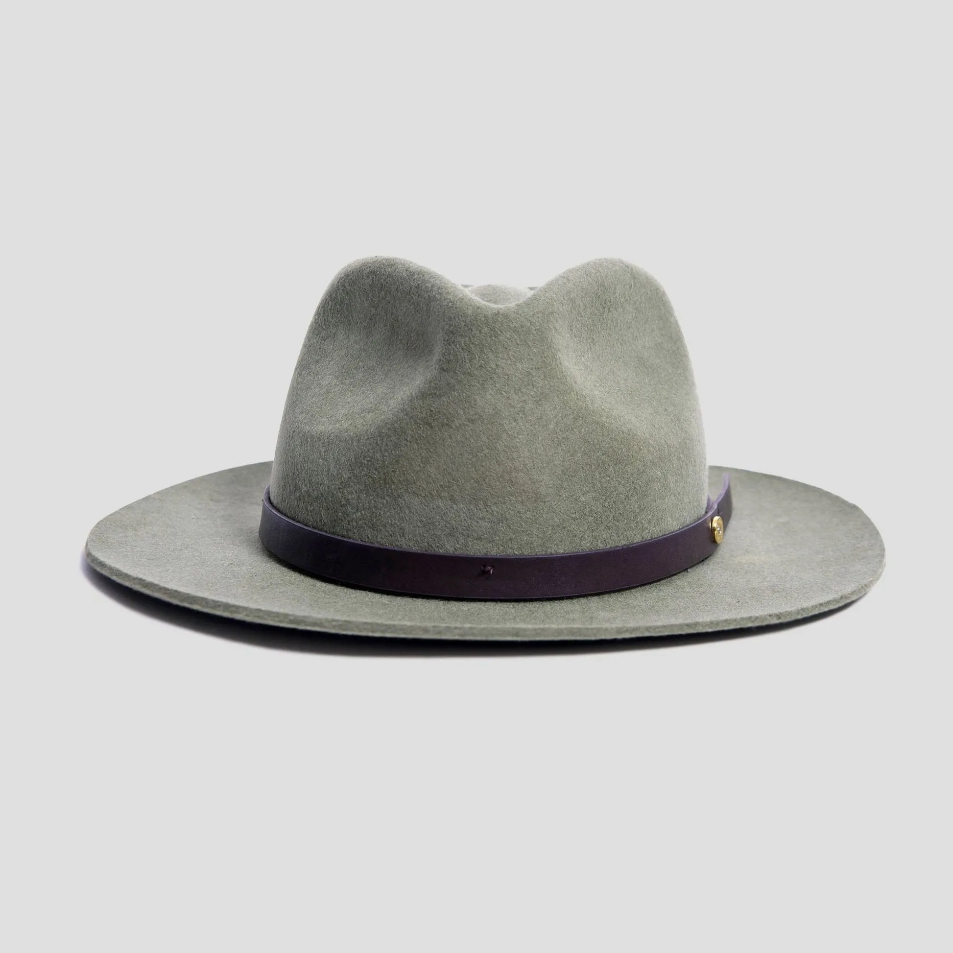 Dapper Men's Felt Fedora Hat–Brown