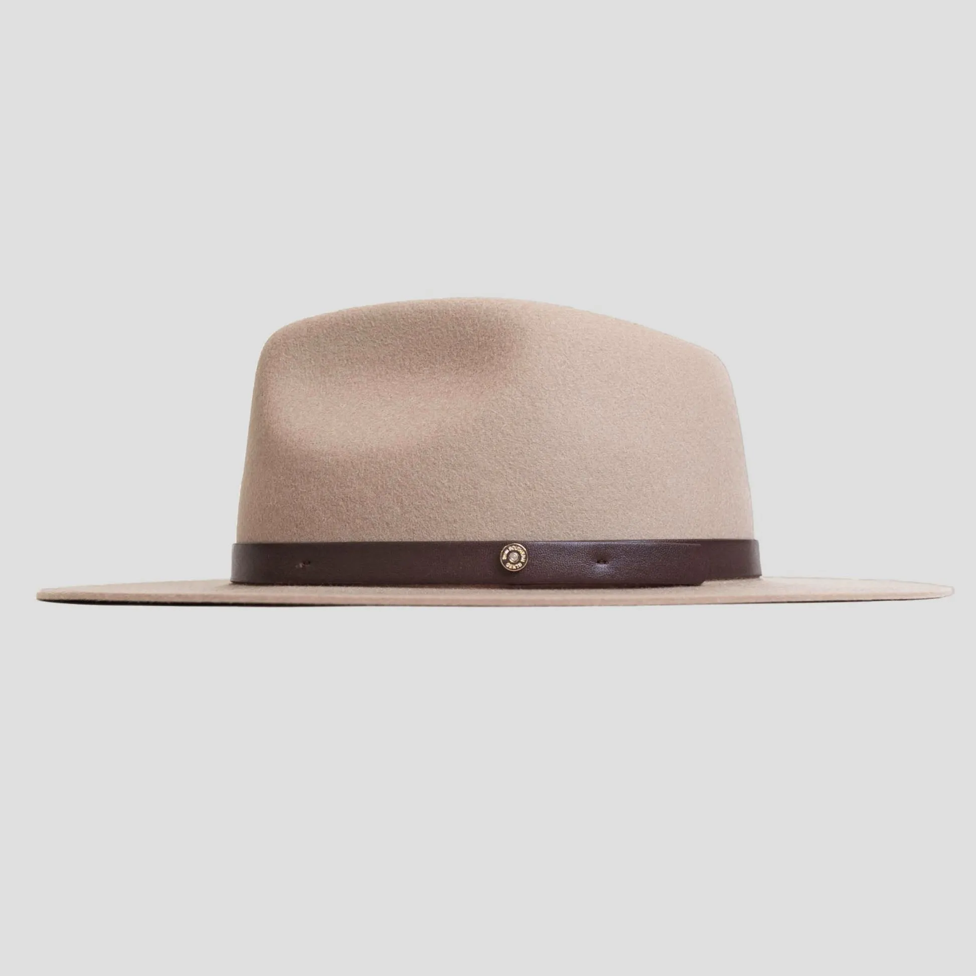 Dapper Men's Felt Fedora Hat–Brown