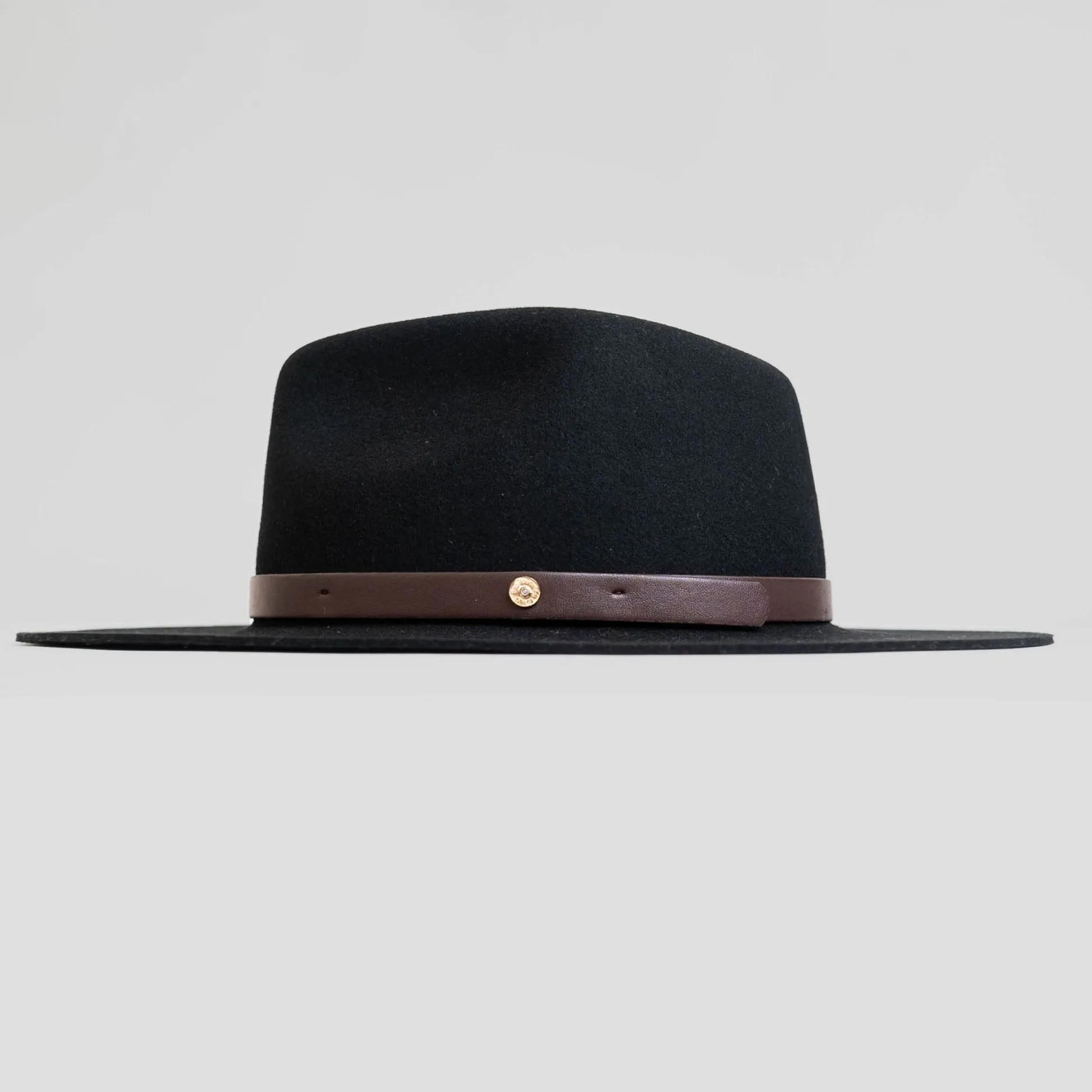 Dapper Men's Felt Fedora Hat–Brown