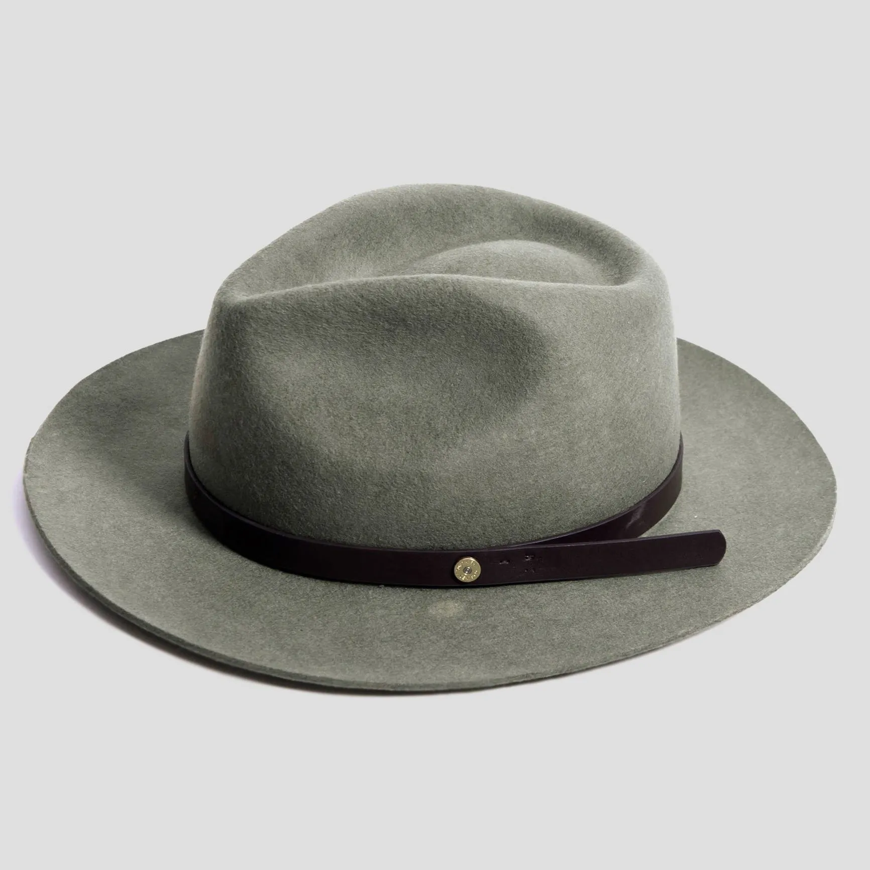 Dapper Men's Felt Fedora Hat–Brown