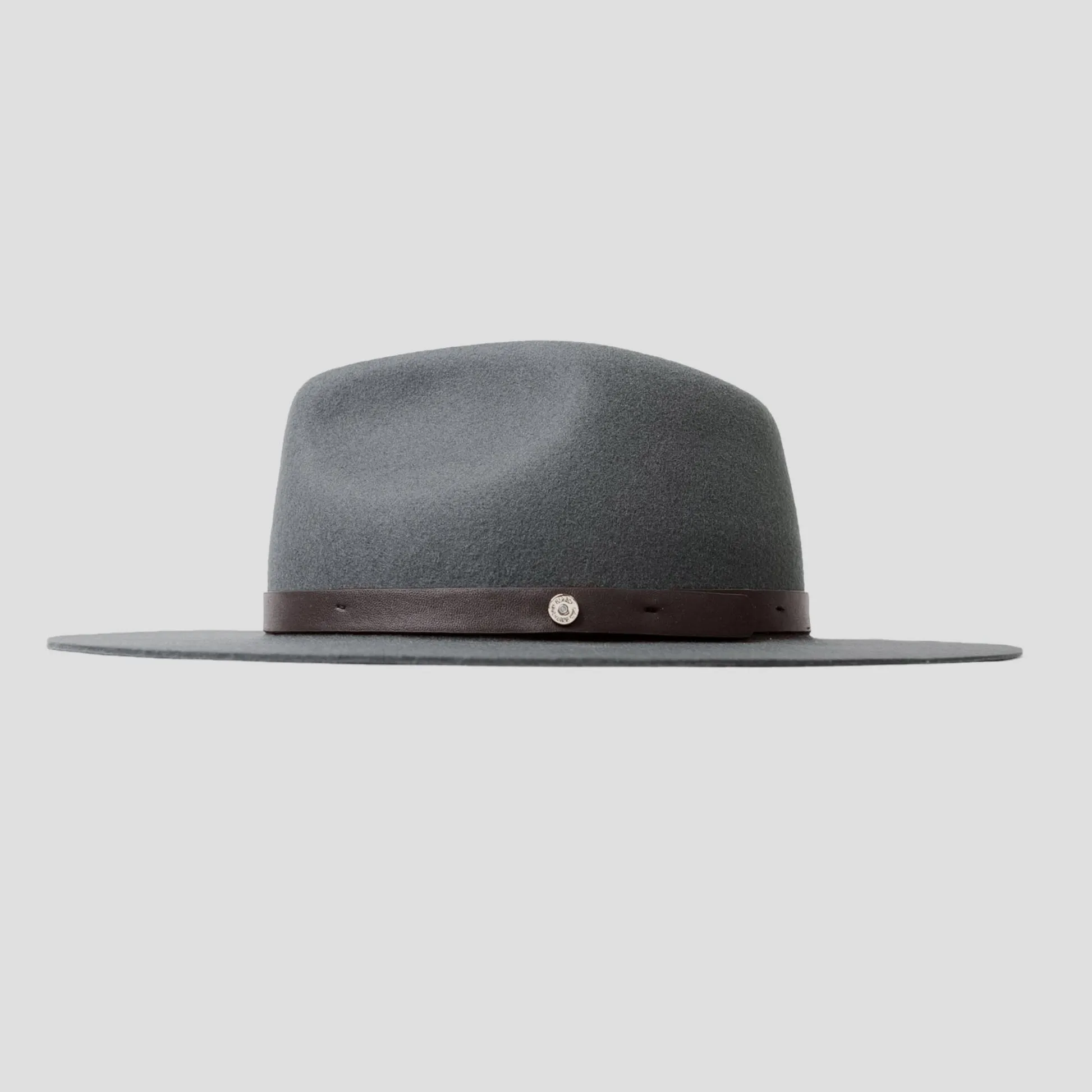 Dapper Men's Felt Fedora Hat–Brown