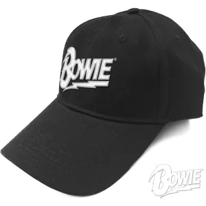 David Bowie Unisex Baseball Cap: White Flash Logo