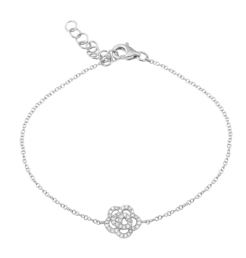 Diamond Flower Bracelet