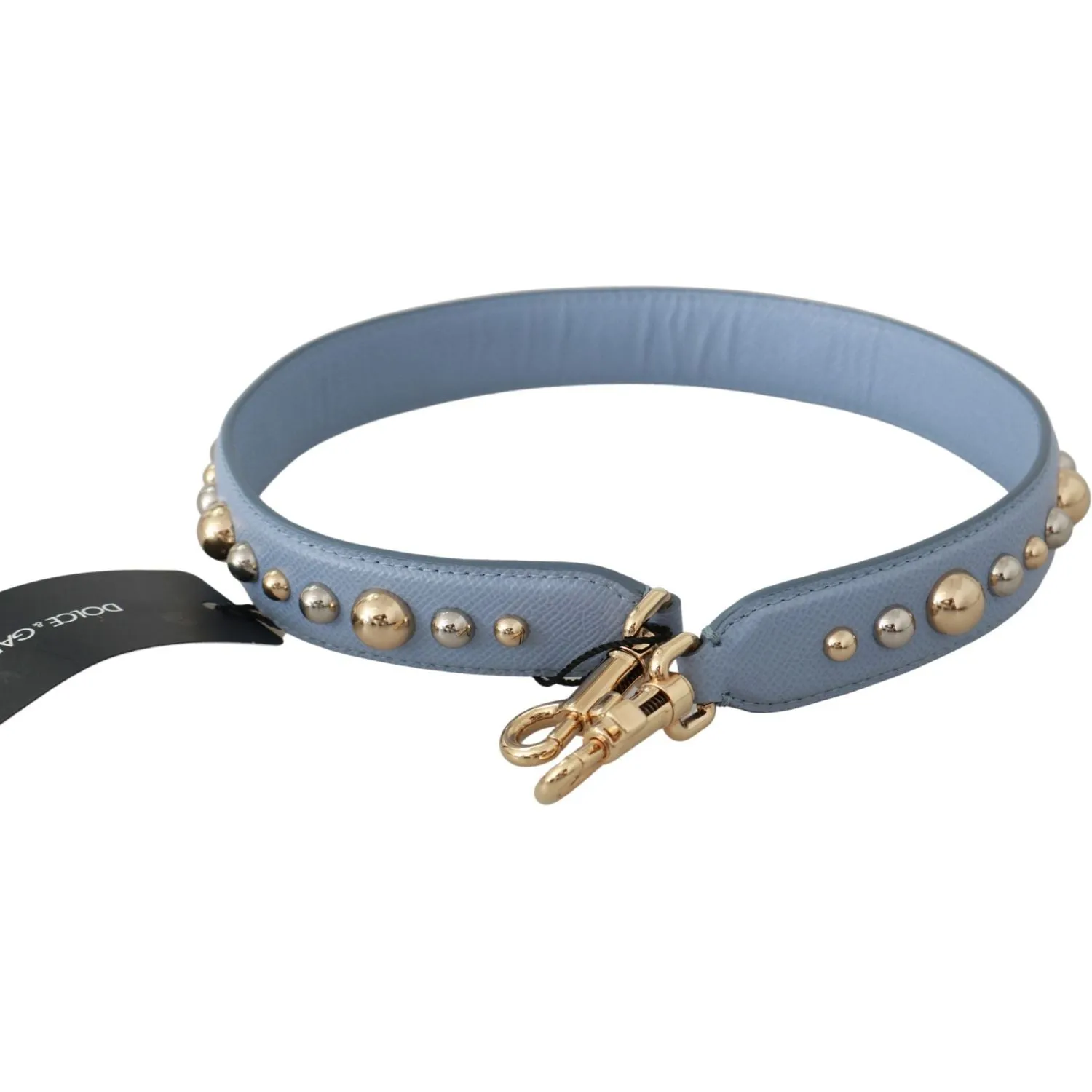 Dolce & Gabbana Elegant Blue Leather Shoulder Strap