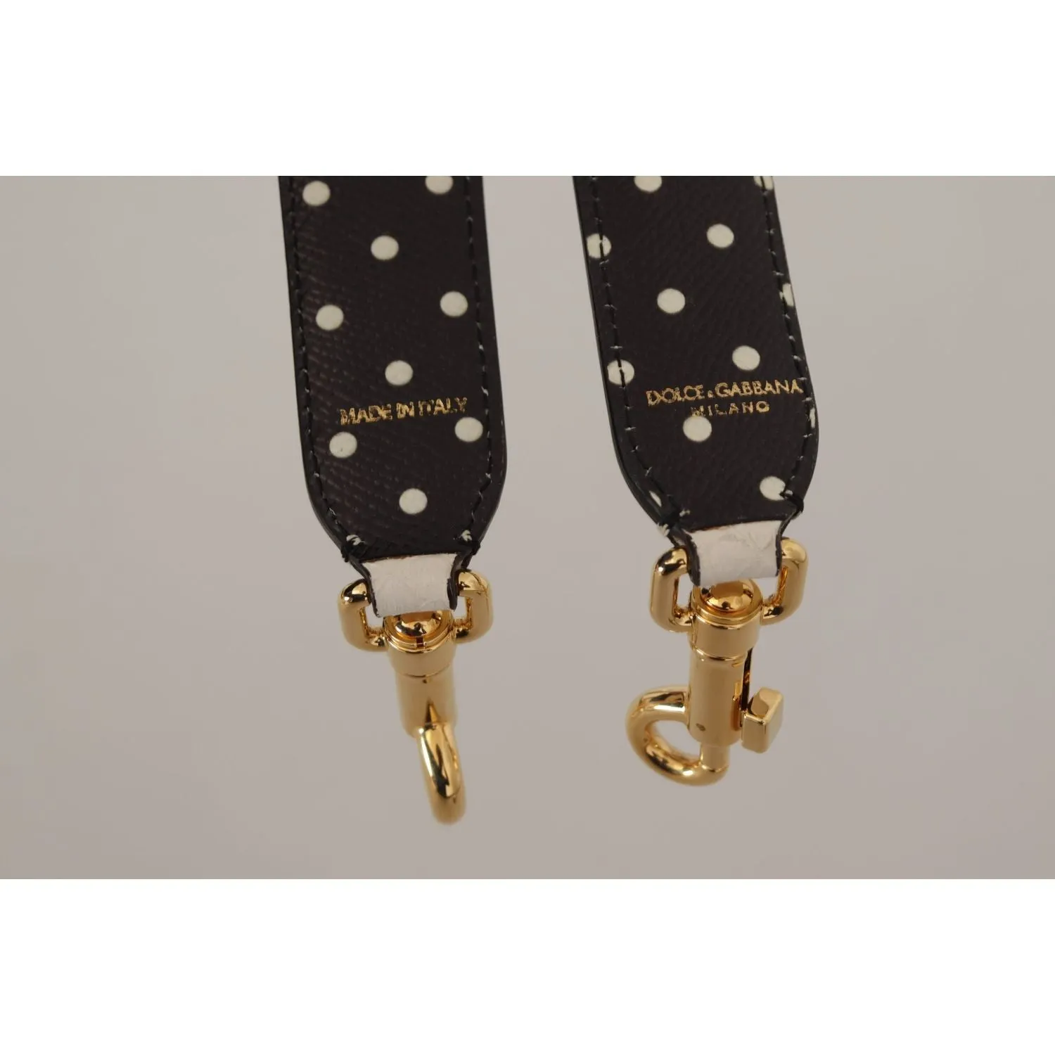 Dolce & Gabbana Elegant White Leather Shoulder Strap Accessory