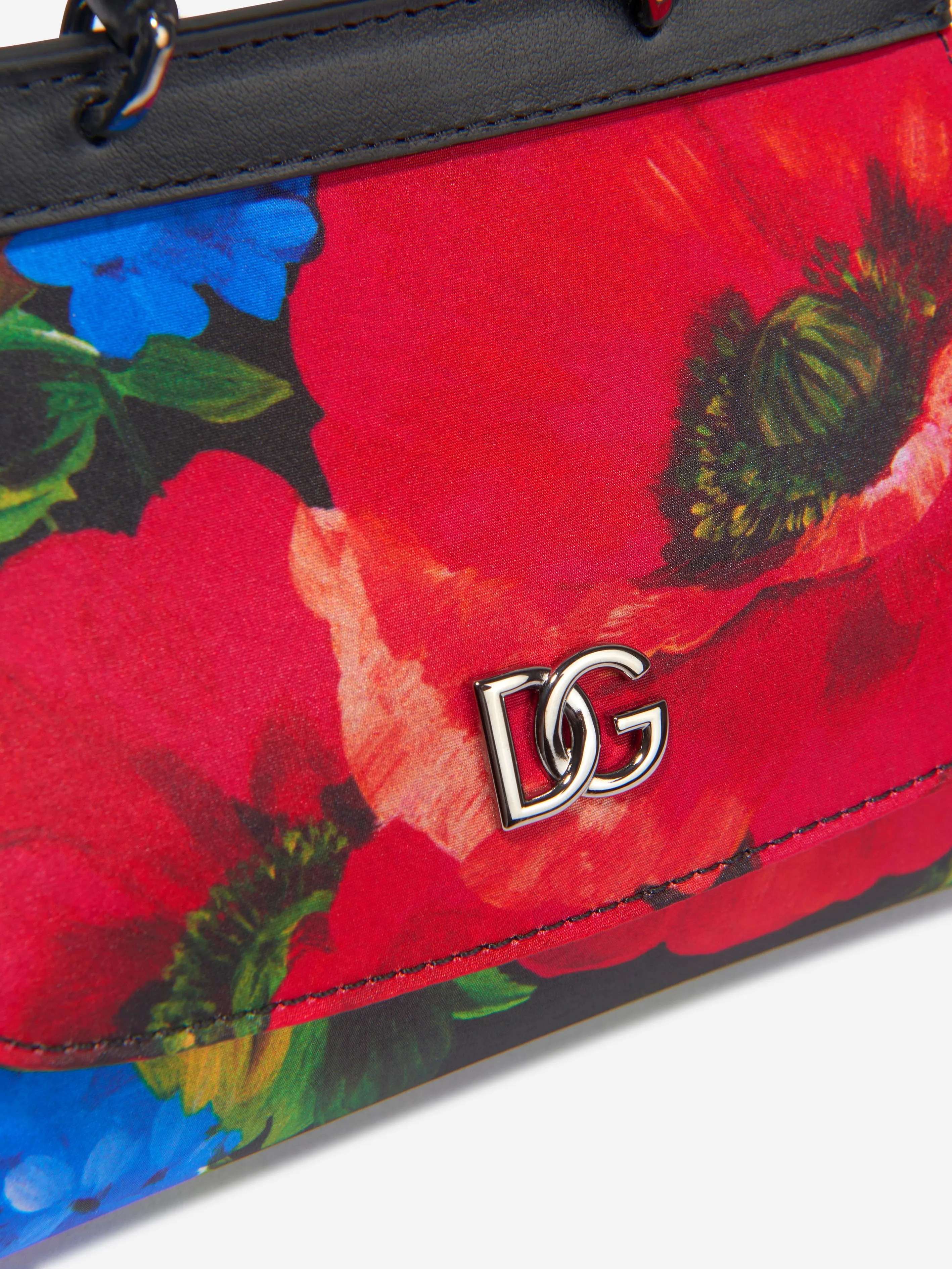 Dolce & Gabbana Girls Floral Handbag (W:14cm)