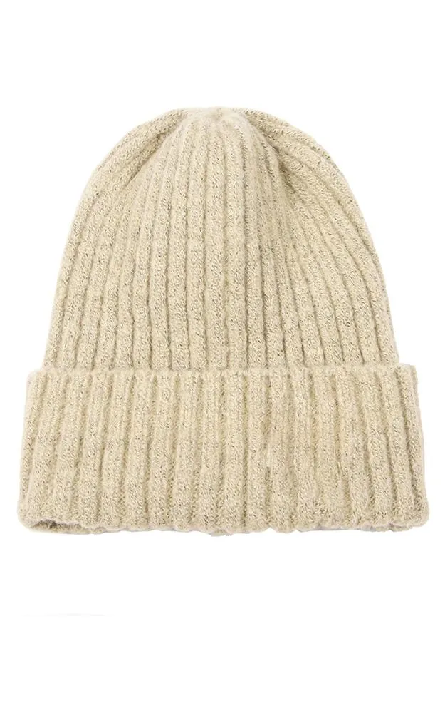 EAH9551 Solid Cuff Knit Beanie Hat