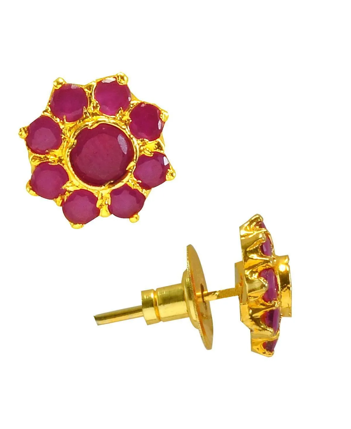 Elegant Garnet Earring