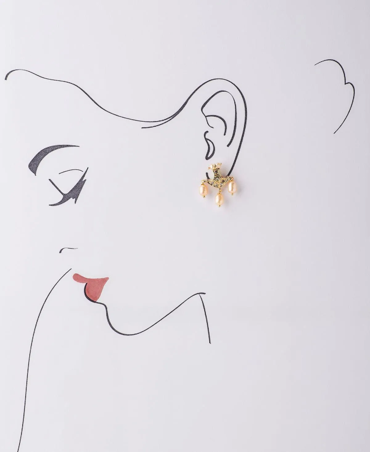 Elegant Pearl hanging Earring