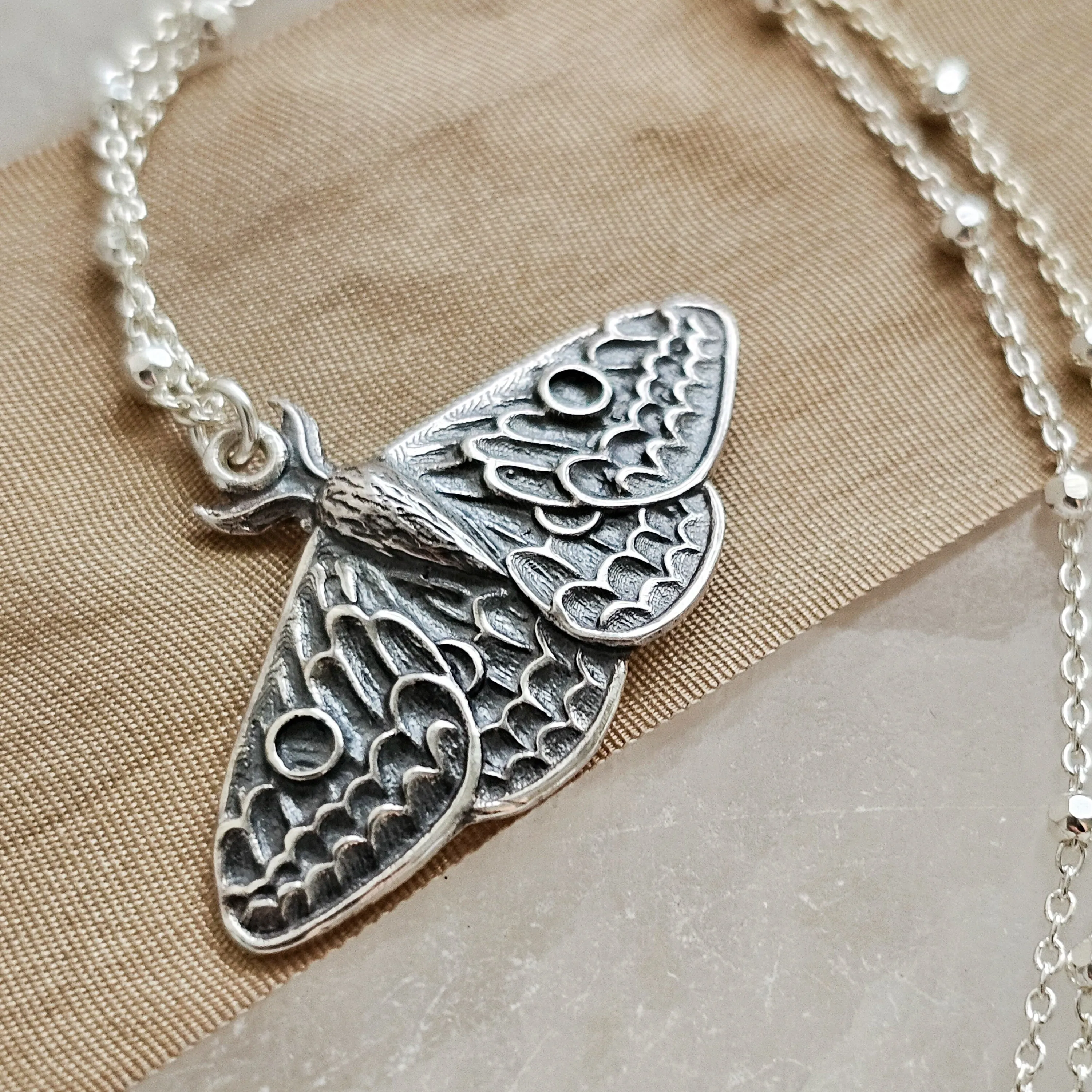 Exquisite Moth Necklace