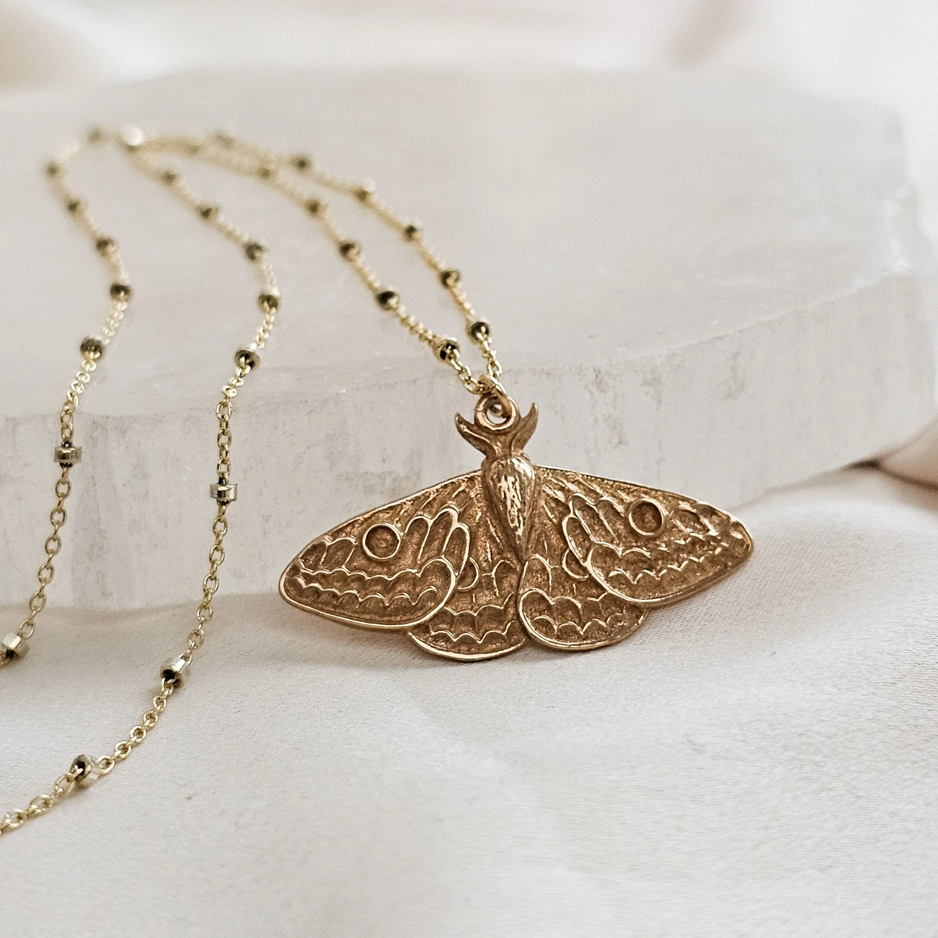 Exquisite Moth Necklace