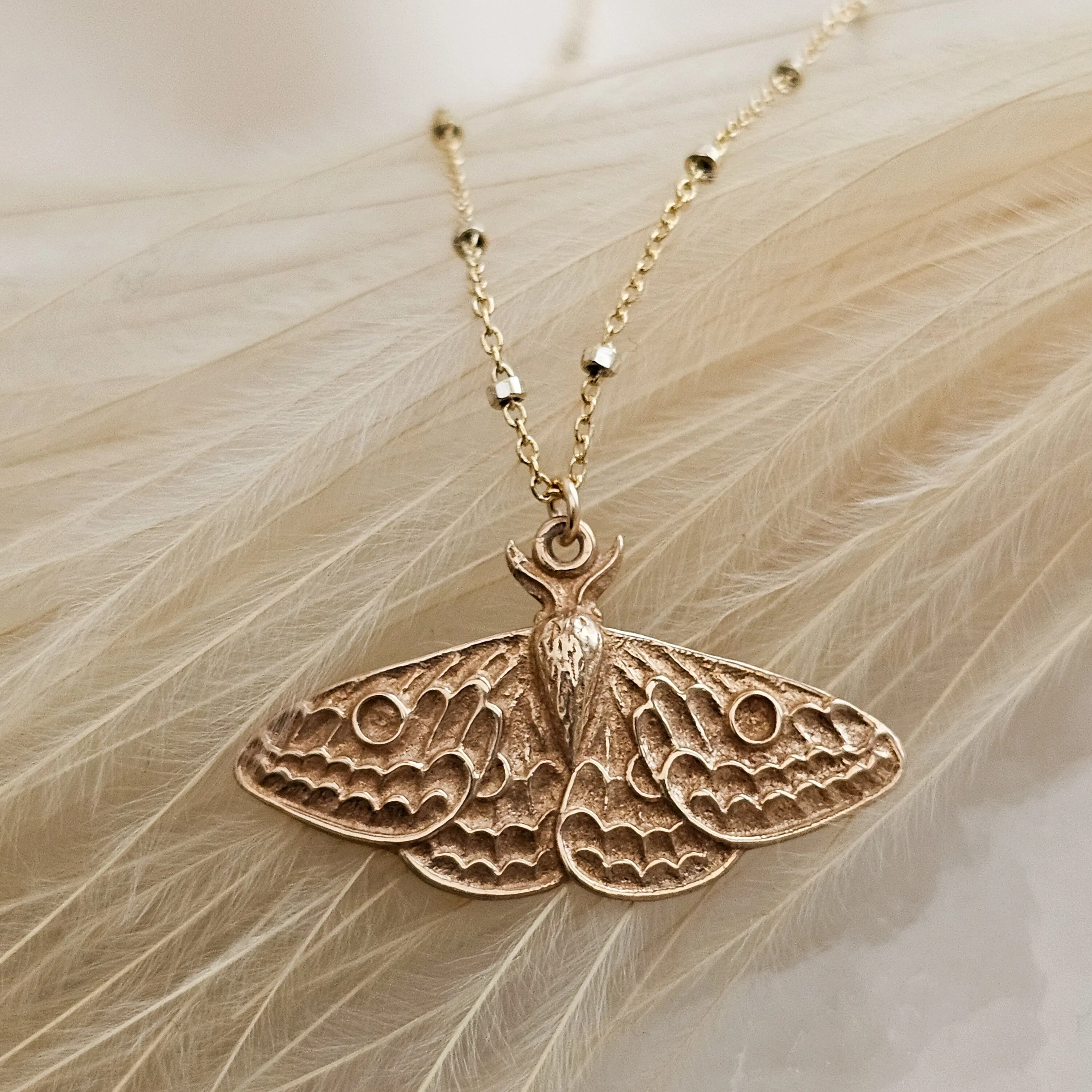 Exquisite Moth Necklace