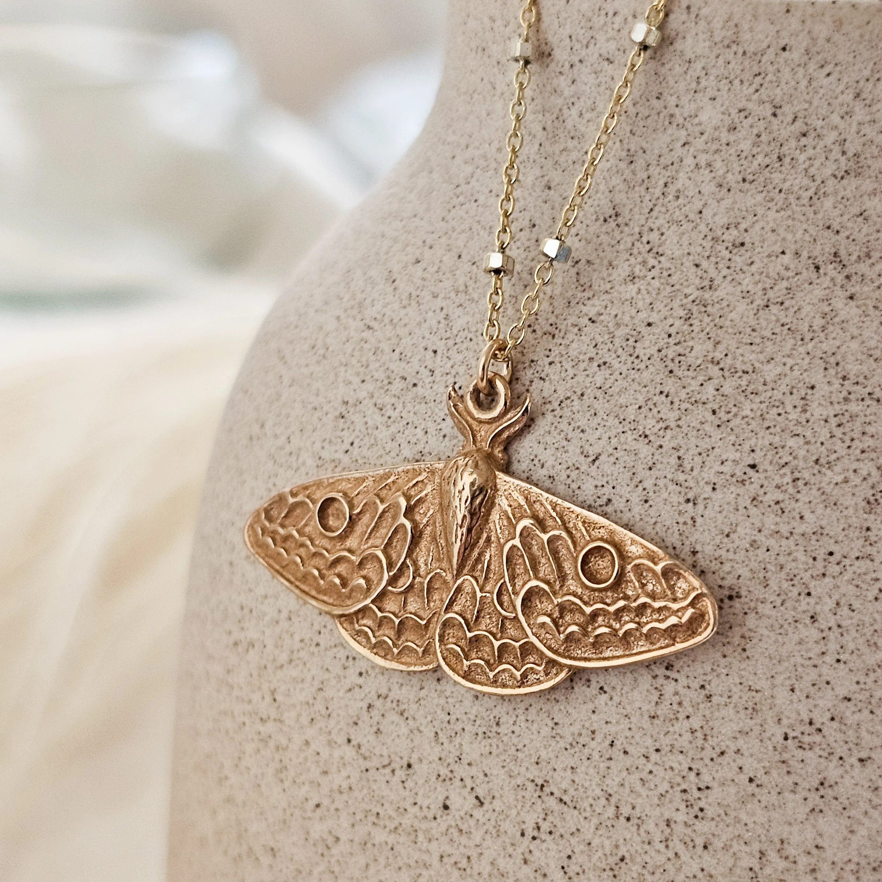 Exquisite Moth Necklace