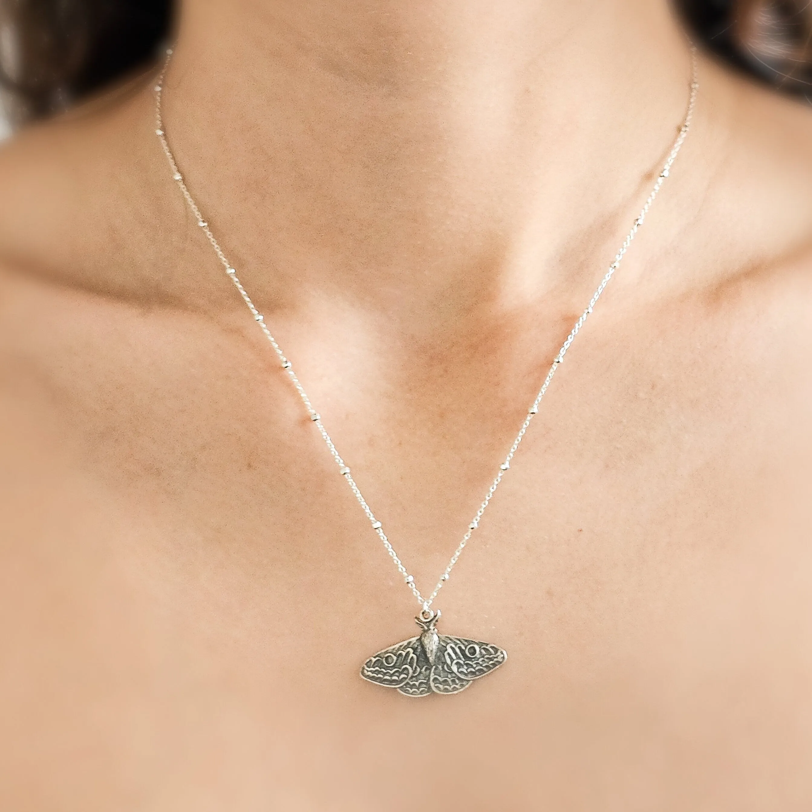 Exquisite Moth Necklace