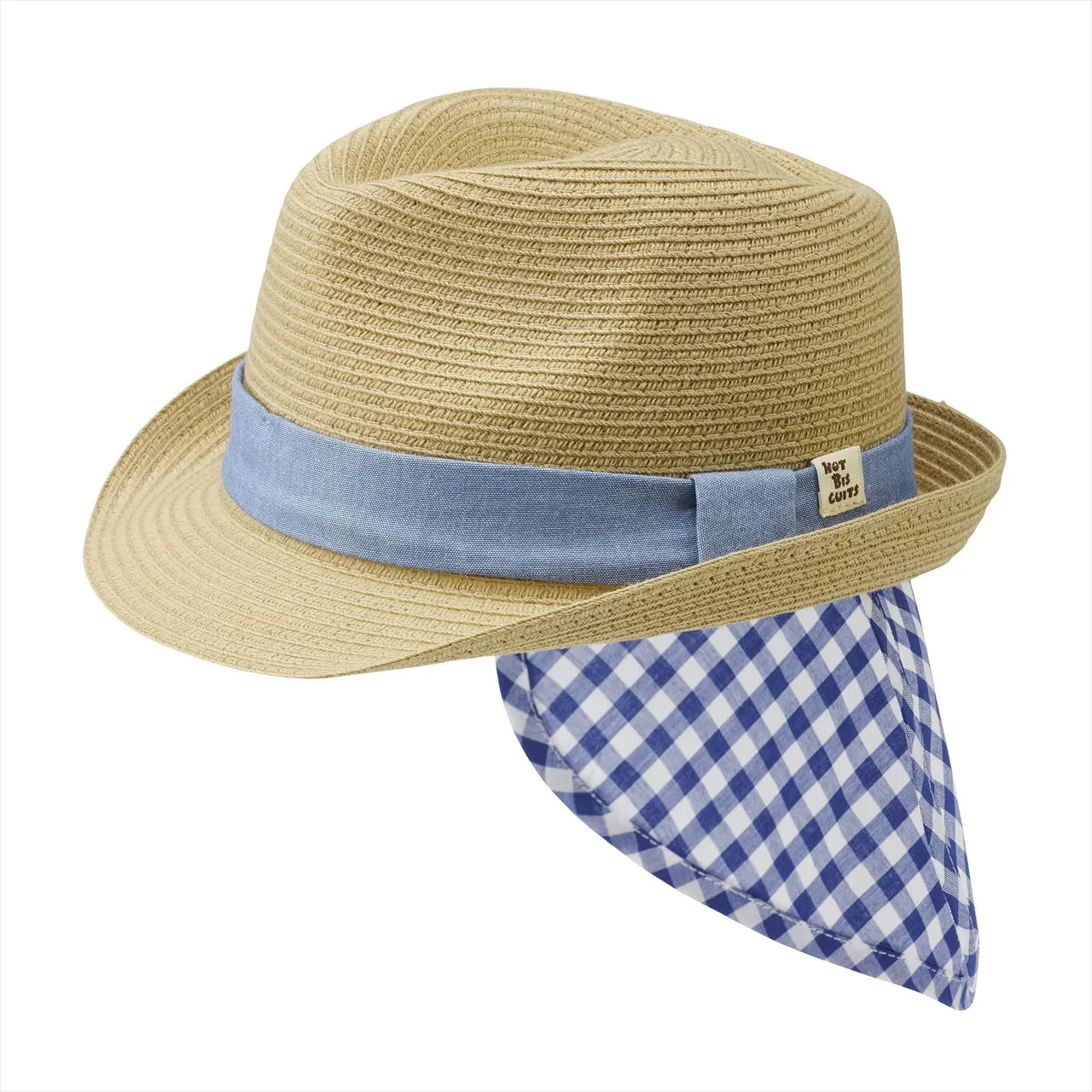 Faux Straw Fedora Hat (UV Protection)