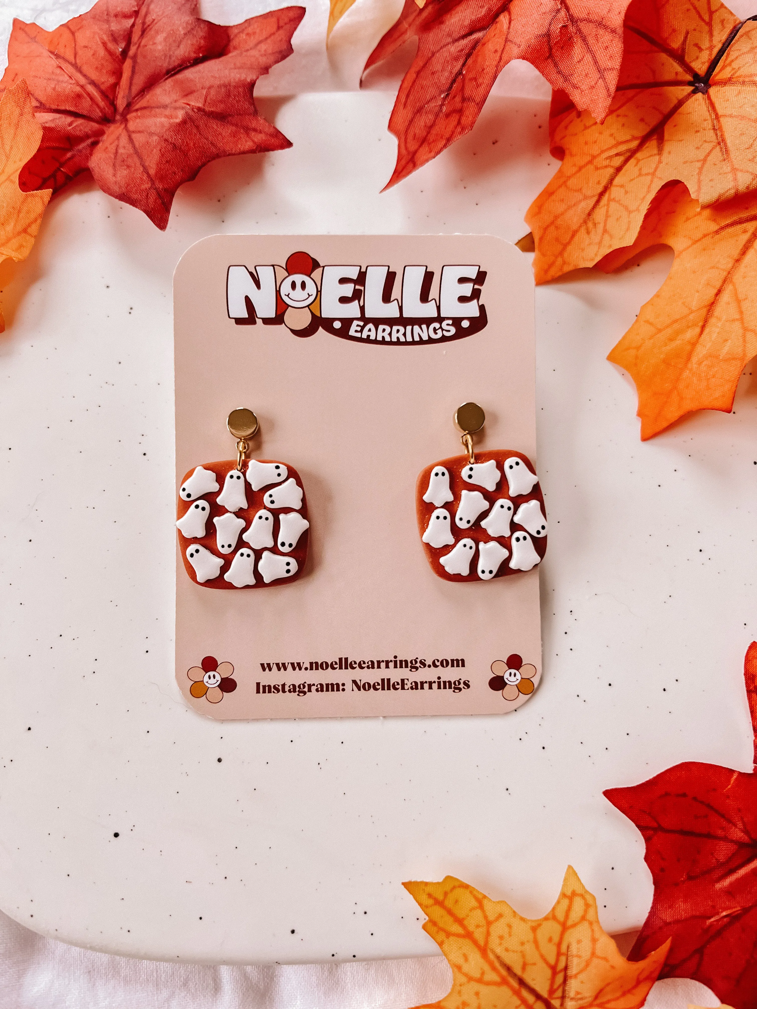 Ghost Patterned Earrings