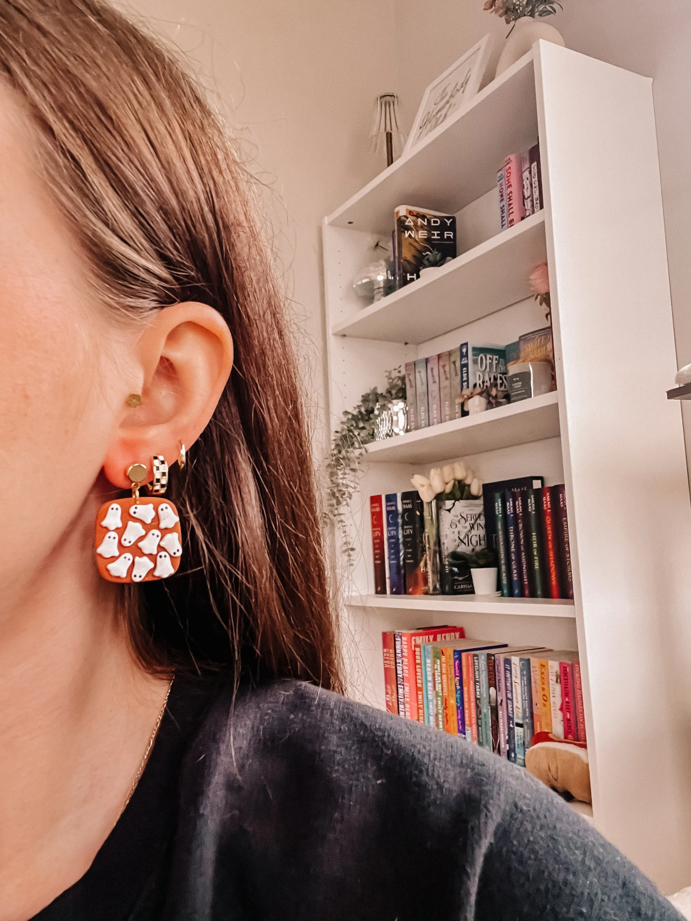 Ghost Patterned Earrings