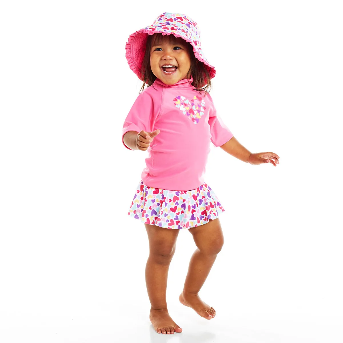 Girl's 3PC Sun & Swim Set