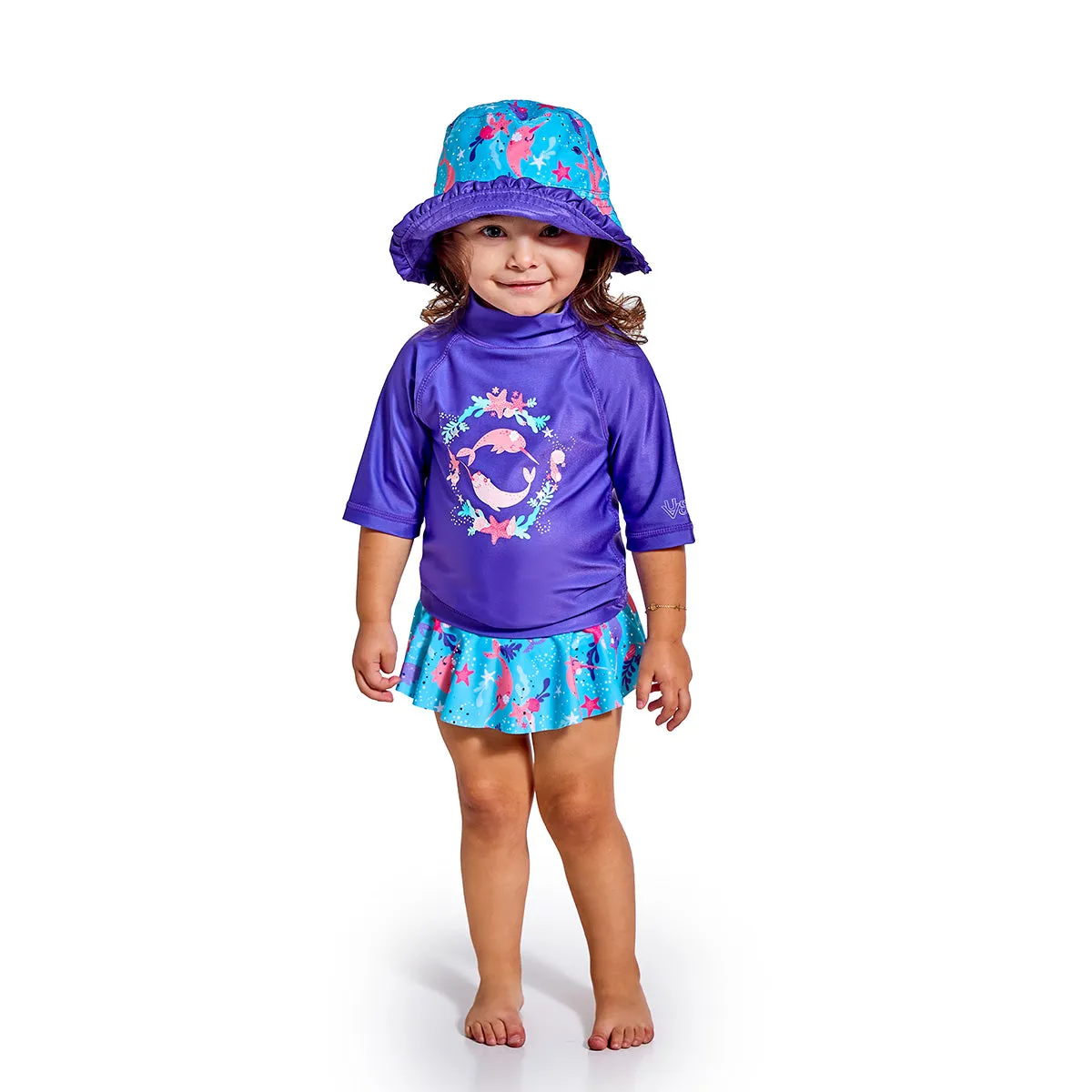 Girl's 3PC Sun & Swim Set