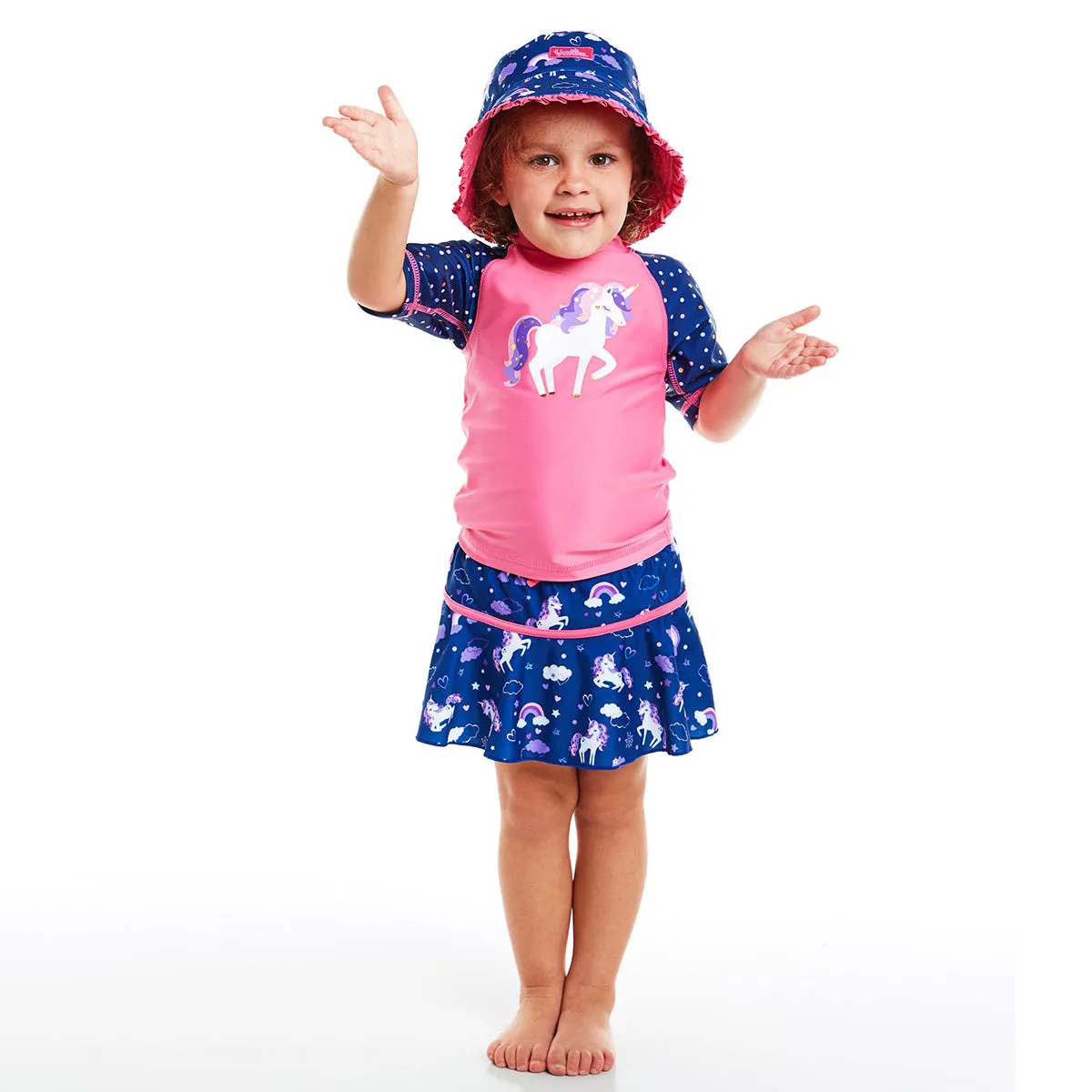 Girl's 3PC Sun & Swim Set